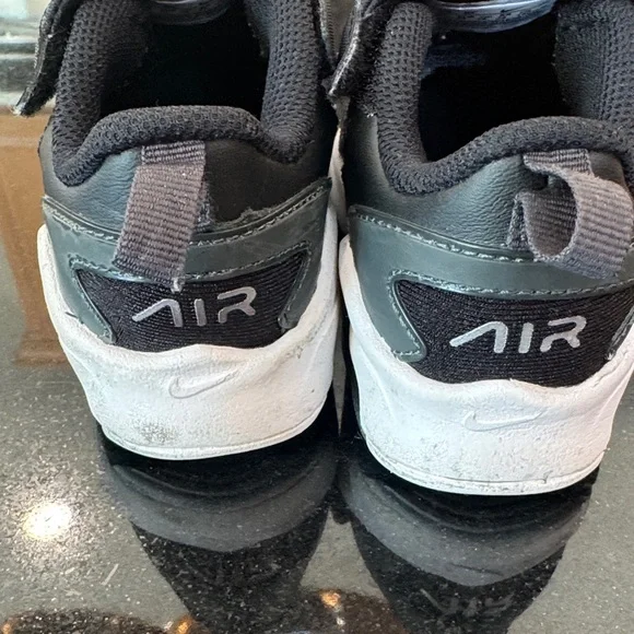 Nike Air Max Kids Sneakers - Black with Green Accents - Picture 7 of 13